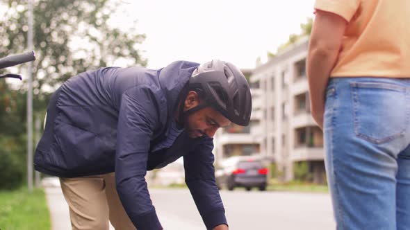 Happy Food Delivery Man Giving Order to Customer