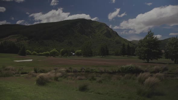 Beutiful Landscape. Field and mountains