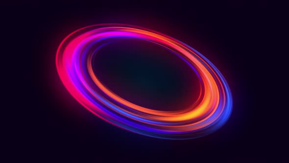 Glowing Gradient Circle Frame