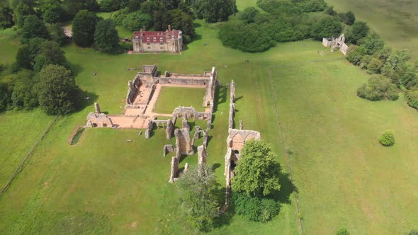 Ruins of Bayham Abbey, East Sussex, England, UK