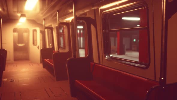 Empty Metro Station During the Coronavirus Covid19 Pandemic