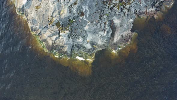 Topdown View of the Coastal Cliffs