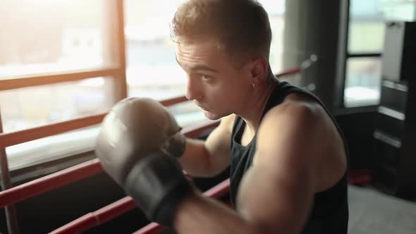 Close Up of Boxer Man