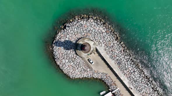 Light House Aerial view 4K