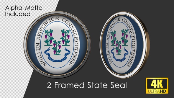 Framed Seal Of Connecticut State