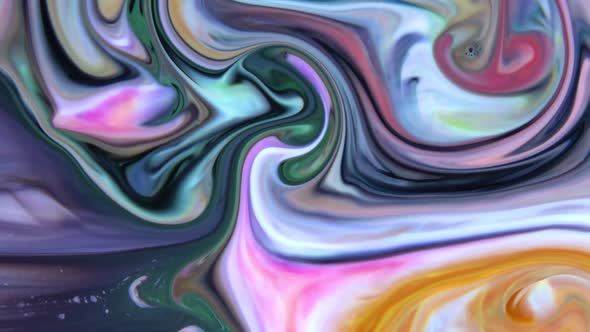 Close Up Of Abstract Colorful Fluid Paint Background Textured 27