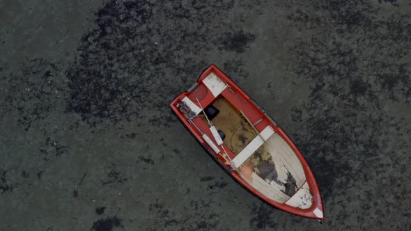 Lonely Rowboat Aerial