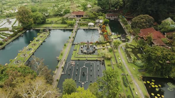 Tirta Gangga on Bali. Hindu Temple.