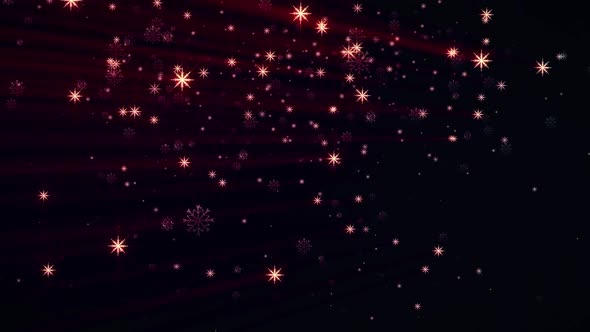 Glamour Snowflakes Stars Background
