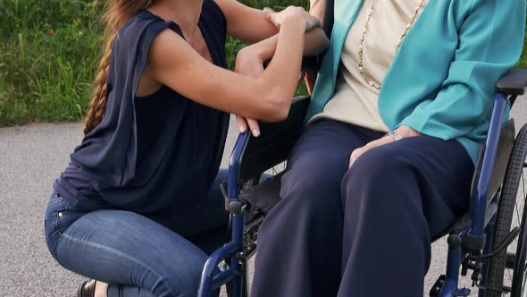 Grandmother and granddaughter spending time together