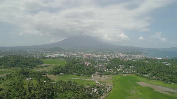 Legazpi City in the Pihilippines, Luzon