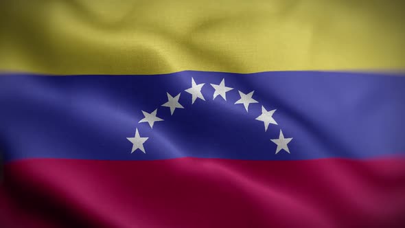 Venezuela Flag Textured Waving Front Background HD