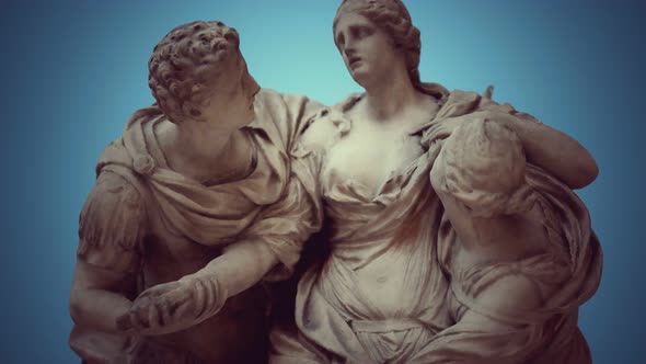 Arria and Poetus Antique Statue alt