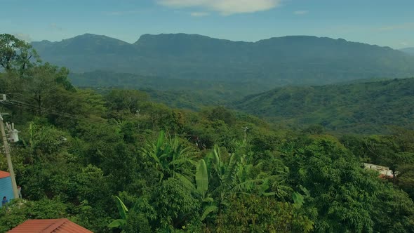 AEREALS FROM VARIOUS MAYAN NEW HOUSES IN CHIAPAS MEXICO SHOT IN 4K