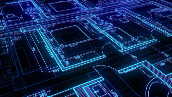 Blueprint Plan of the House Floor with Interior Idea and Creative Sketch Concept alt