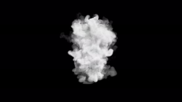 White smoke transforms from dancing alt
