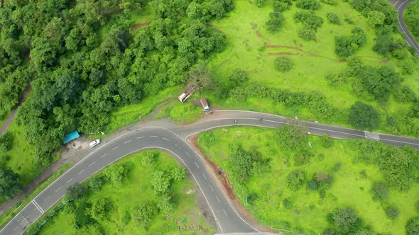 Flyby from busy roads to the serene forest of the western ghats in India