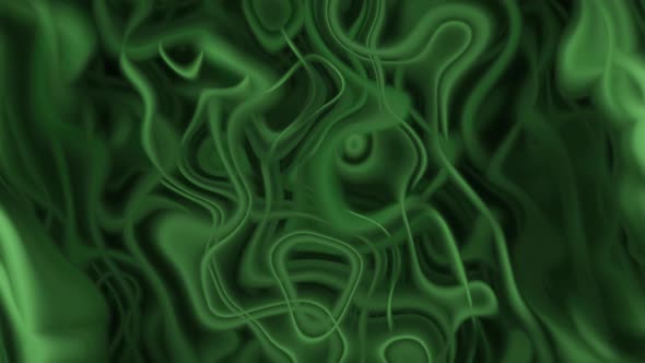 Smooth Liquid Animated Background Green