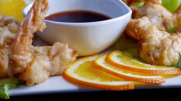 Breaded Shrimp with a Lemon and Herbs