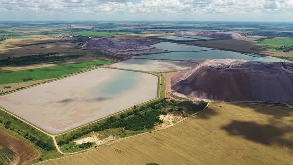 Mountains of Products for the Production of Potash Salt and Artificial Reservoirs