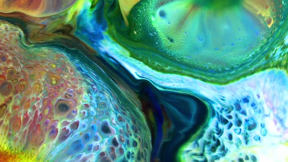 Abstract Colorful Sacral Liquid Waves Texture 240