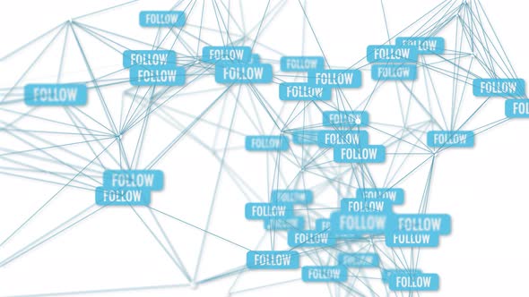 Social media like and network technology background alt