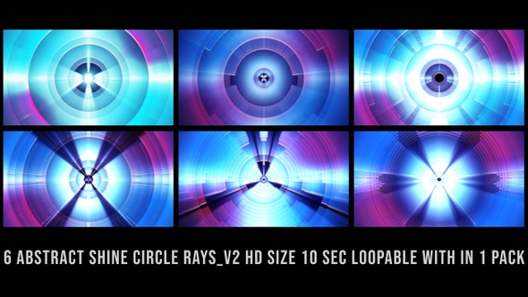 Abstract Shine Circle Rays Blue Pack V02 alt