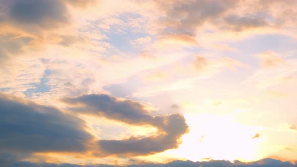 4K UHD : Sky Time lapse, Beautiful background, Sky Timelapse of horizon