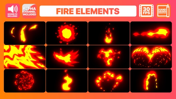 Flame Elements | Motion Graphics Pack alt