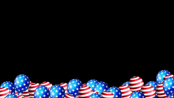 USA Flag Balloons