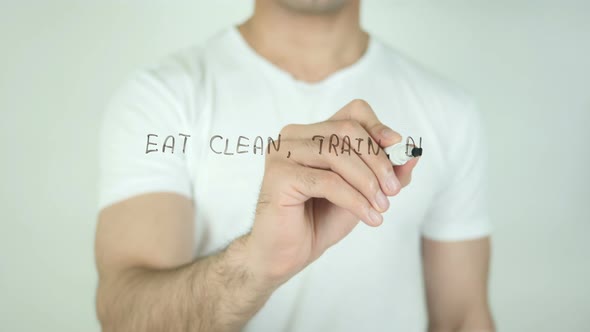 Eat Clean, Train Hard, Writing on Screen