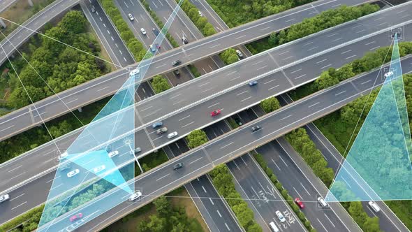 Smart traffic big Data concept