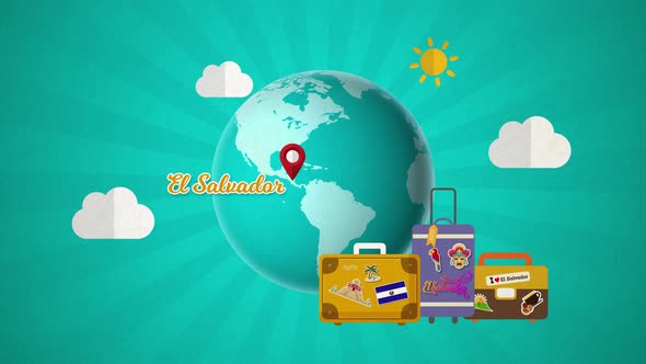 El Salvador San Salvador Travel Destination 4K