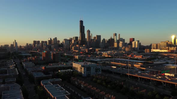 Chicago Cityscape at Dusk