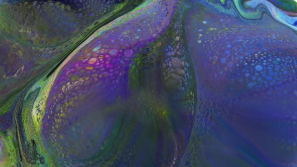 Abstract Colorful Sacral Liquid Waves Texture 200