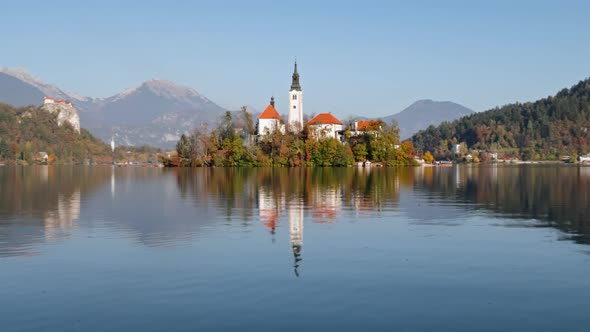 Hyperlapse of Lake Bled Slovenia