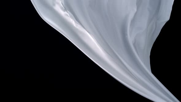 Flowing white cloth, Slow Motion