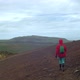 dramatic iceland landscape, person hiking on trail, krysuvik seltun area, camera following movmement - VideoHive Item for Sale
