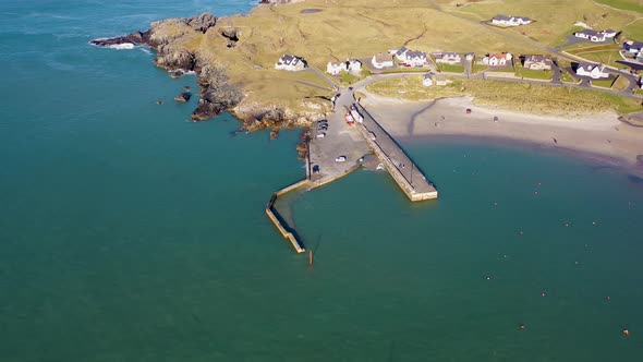 Aerial View of the Pier at Portnablagh Co