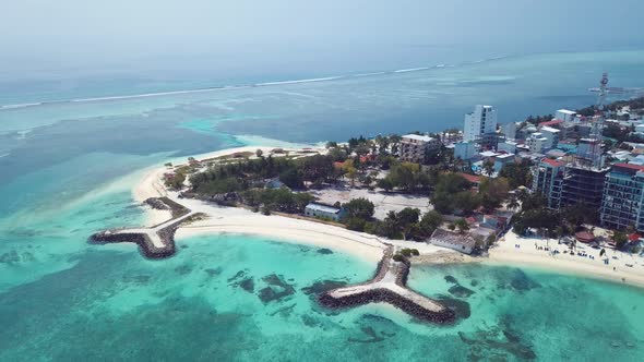 Maafushi Full Island Panorama View 4k