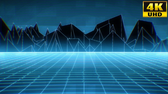 Retrowave Abstract Geometric Vj Loops Pack V2 alt