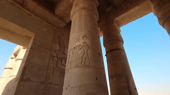 The Ramesseum is the Memorial Temple or Mortuary Temple