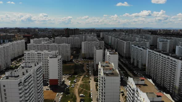 Aerial view of the residential area.