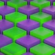 Isometric Purple Green Cubes Pattern Moving Diagonally. Seamlessly Loopable Animation - VideoHive Item for Sale