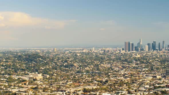 DTLA with minimal smog, shot from Griffith Observatory