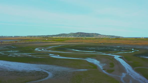 Aerial view over Irish Estuary