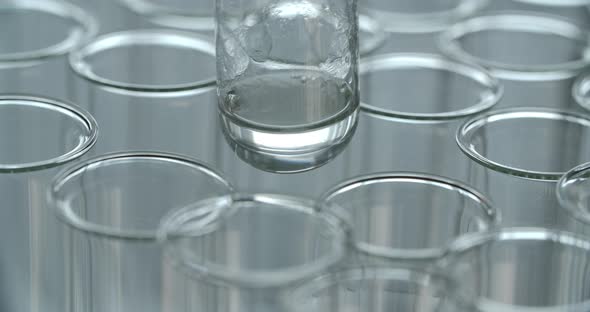 Transparent Liquid in the Bottom of a Test Tube