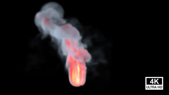 Fire Flame With Smoke 4K alt