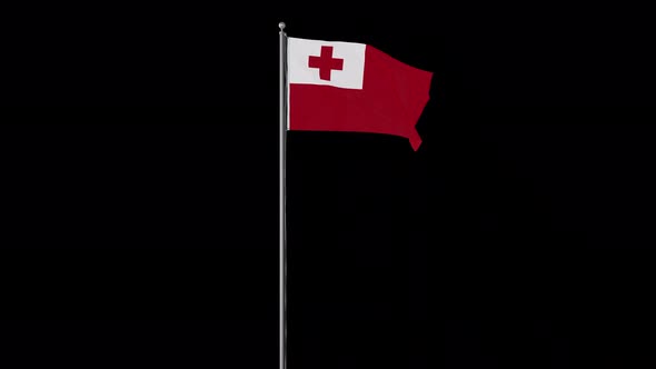 Tonga Flag Pole Loops With Alpha