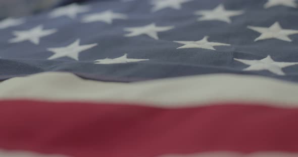 American flag detail with patriotic colors